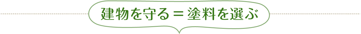 建物を守る＝塗料を選ぶ